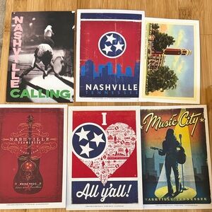 24 Nashville Art Post Card Collection - Multicolor